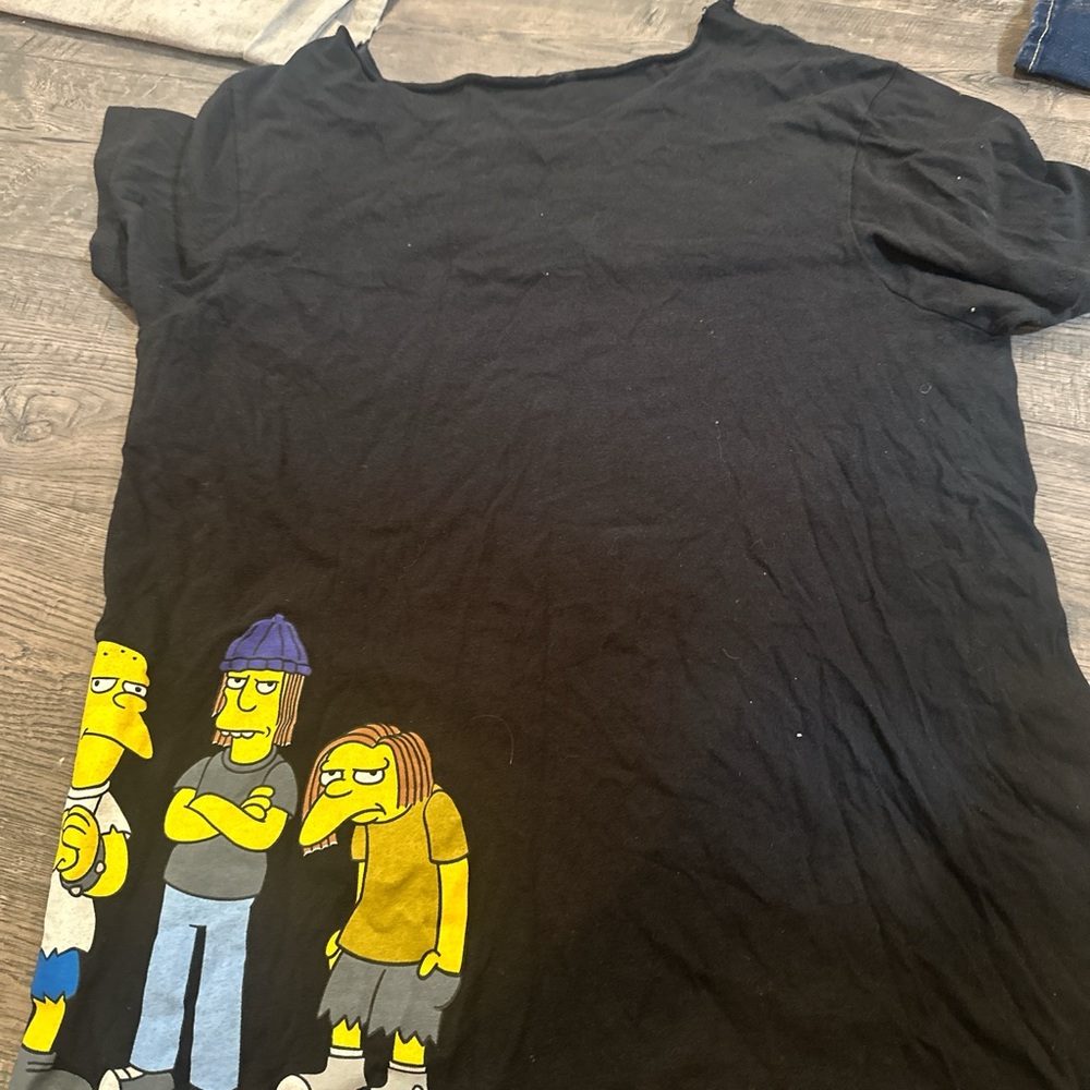 Kids Black Graphic T-Shirt